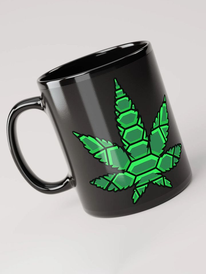 Leaf Black Glossy Mug product image (1)