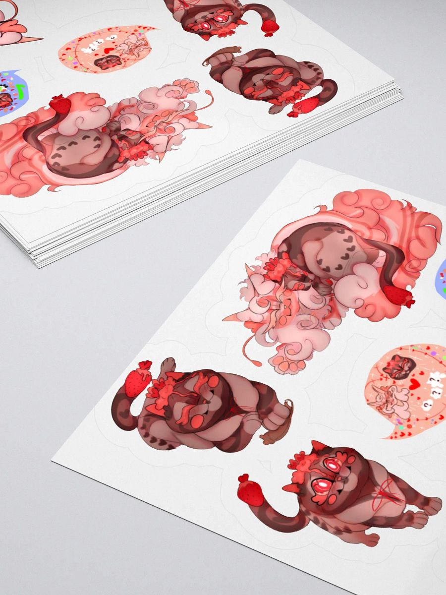Strawberry Lesbians || Sticker Sheet product image (12)