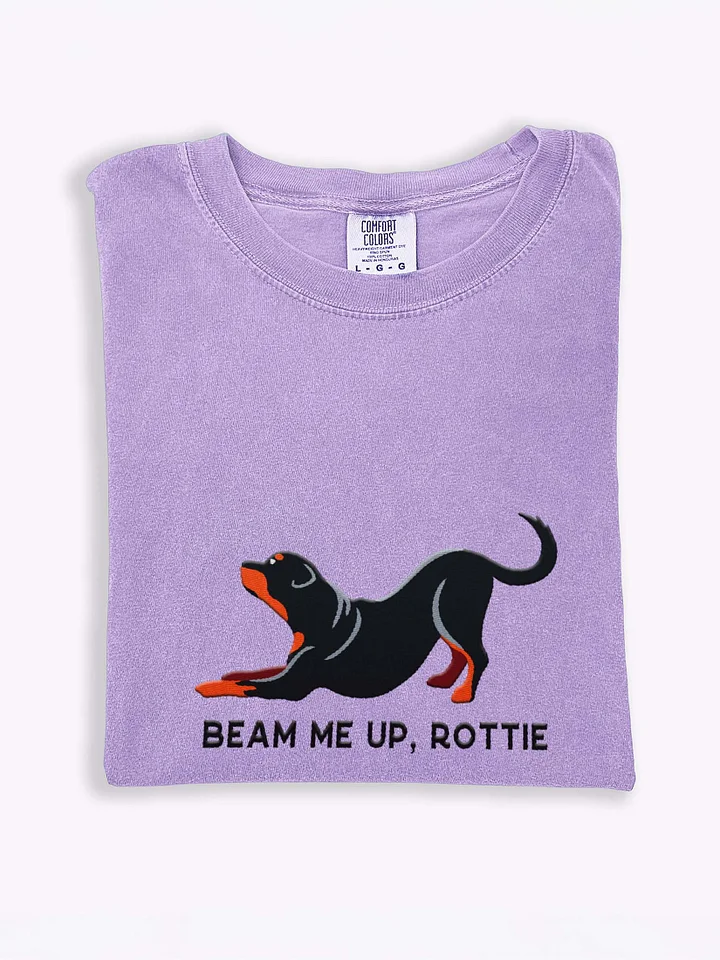 Beam Me Up, Rottie T-Shirt(Embroidered) of a Rottweiler product image (1)