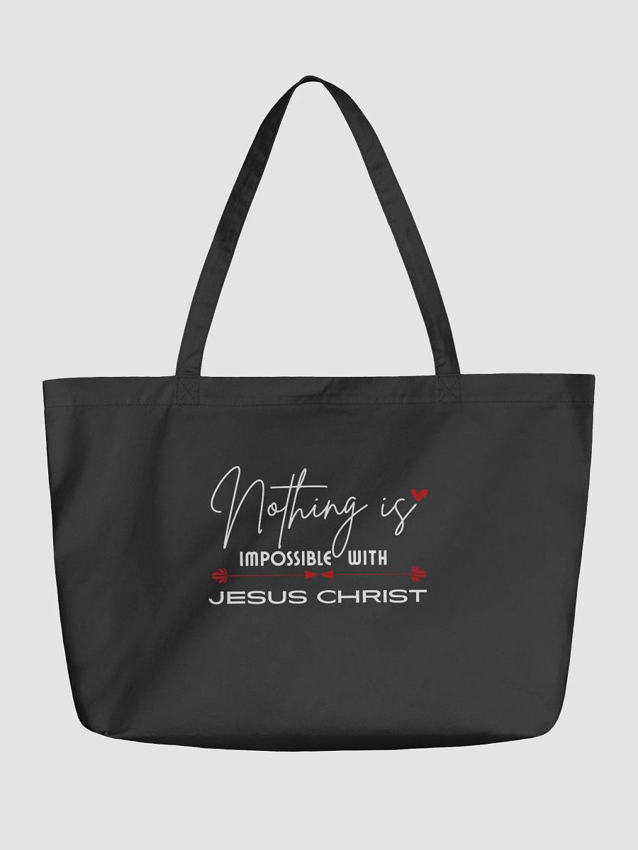 Nothing Is Impossible With Jesus Christ Eco Tote bag product image (1)