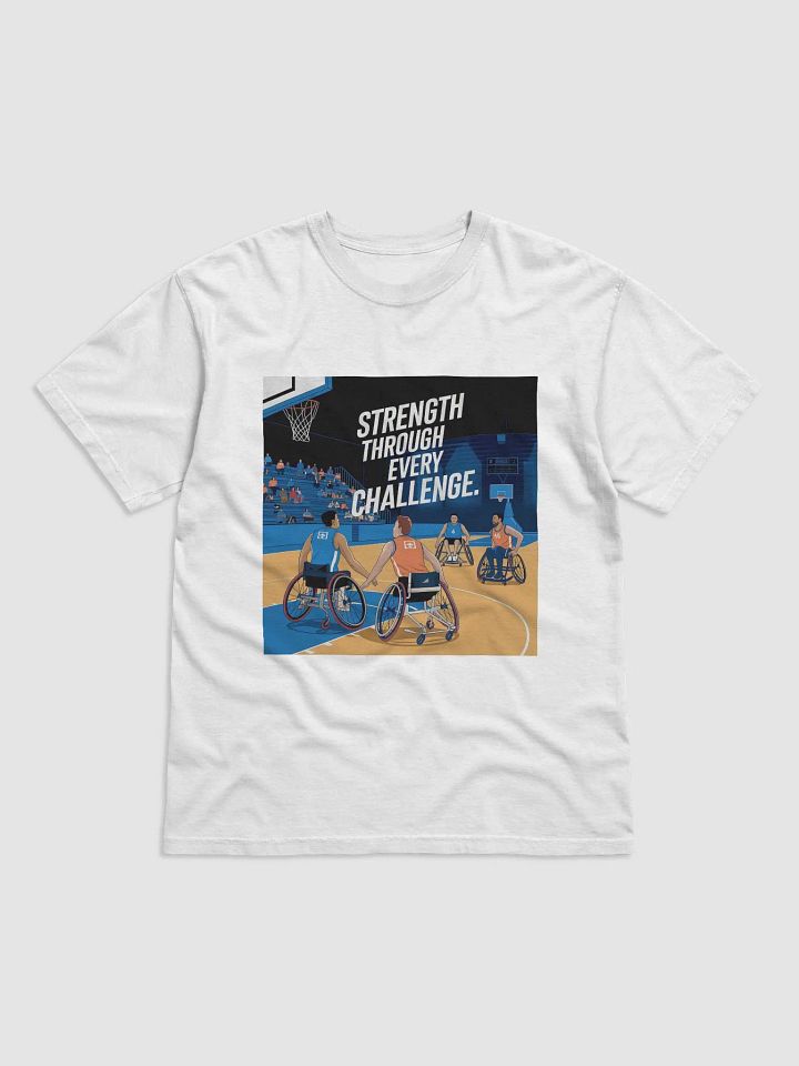 Strength Through Every Challenge Wheelchair Basketball Tee product image (1)