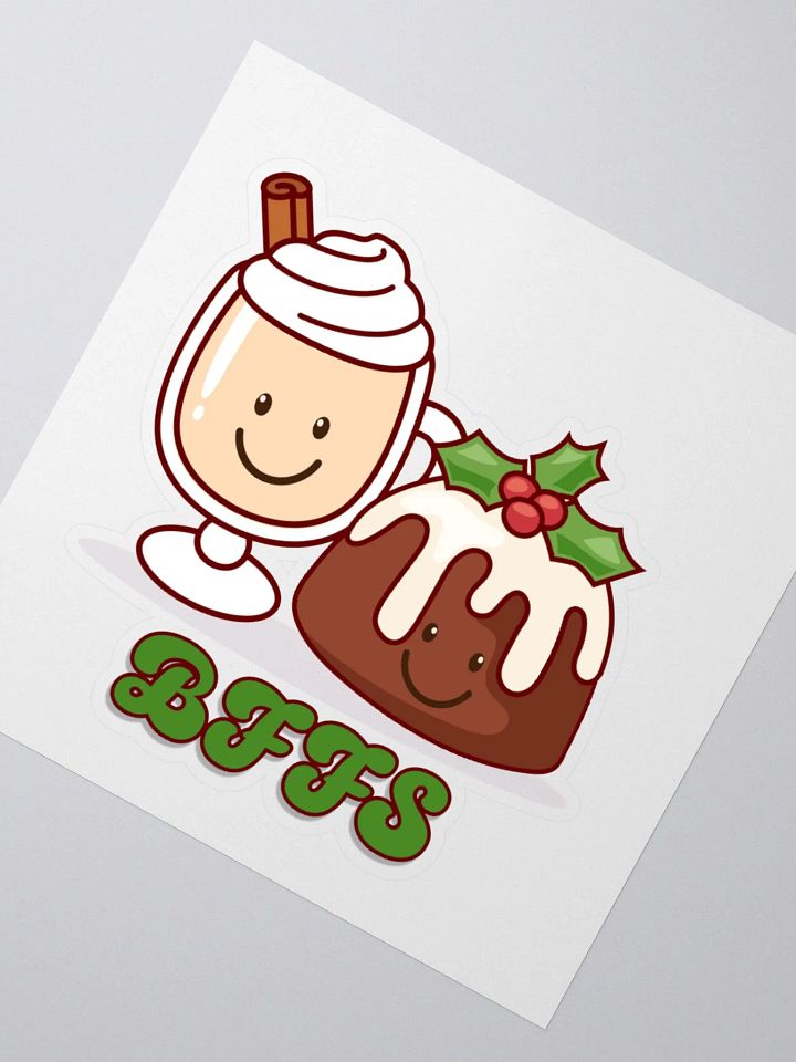 BFFs Eggnog and Figgy Pudding Sticker product image (2)