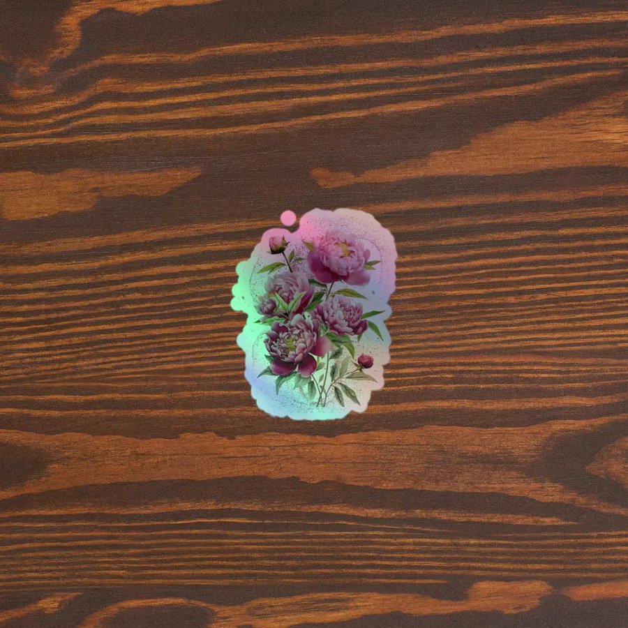Holographic Peony Paradise Sticker Sheet product image (5)