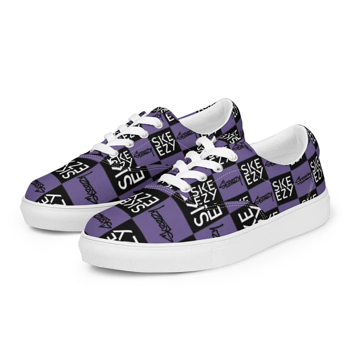 Checkered Skeezy Lace-Up Shoes PUR/BLK (Men's) product image (1)