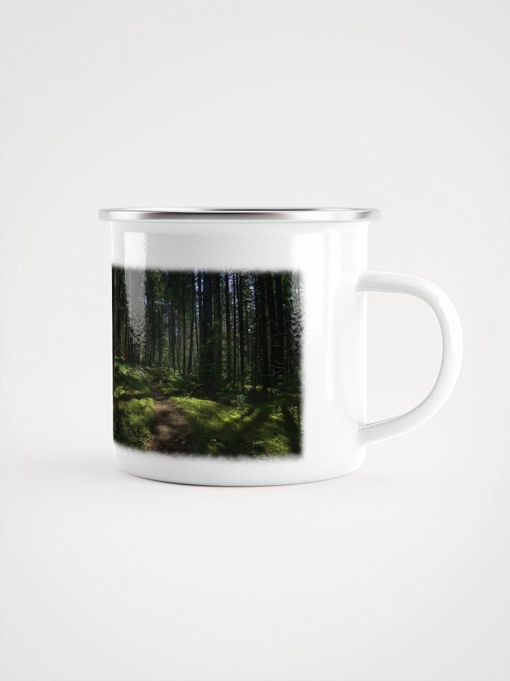 Lower Dungeness Trail Timber sun lighting Enamel Mug product image (1)
