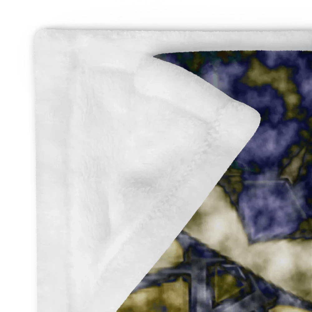 Bohemian 6 Pointed Madala Yellow and Purple/ Throw Blanket by Allcolor product image (2)