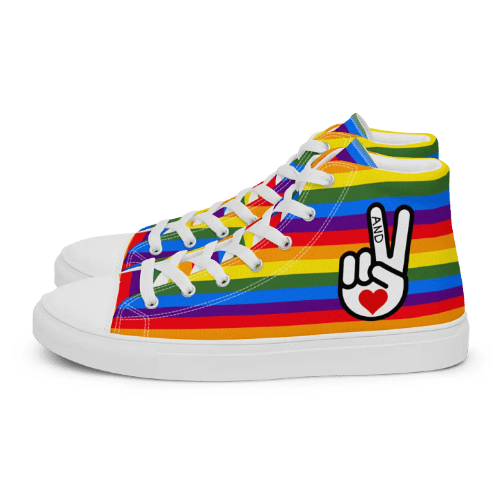 Woman's High-Top Sneakers (Peace and Love) product image (1)