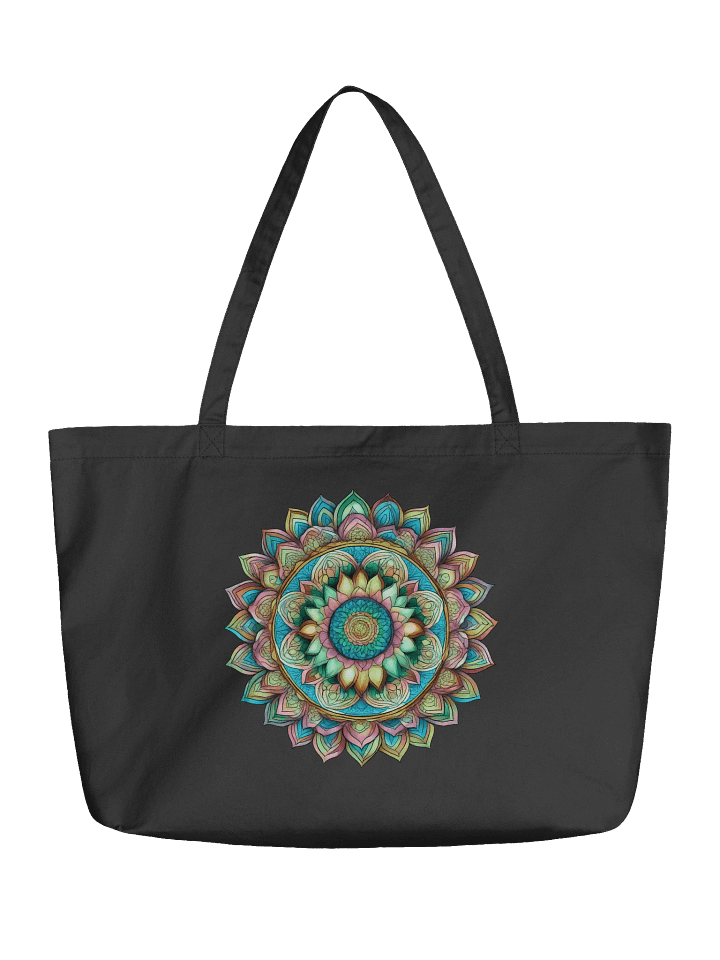 Autumn Bloom Mandala - Eco-conscious Organic Cotton Totes product image (1)