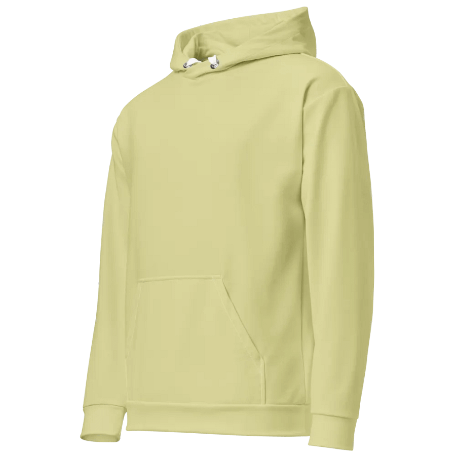 Plain Light Yellow True Summer Unisex Recycled Polyester Heavyweight Premium Hoodie by Treasure Pie product image (3)