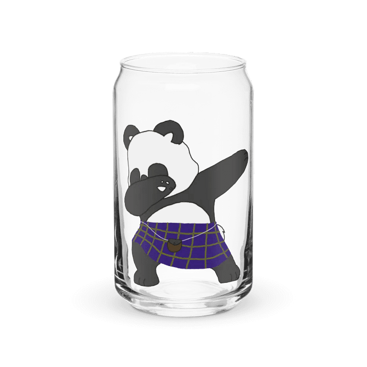 Scottish Panda Can-Shaped Glass product image (1)