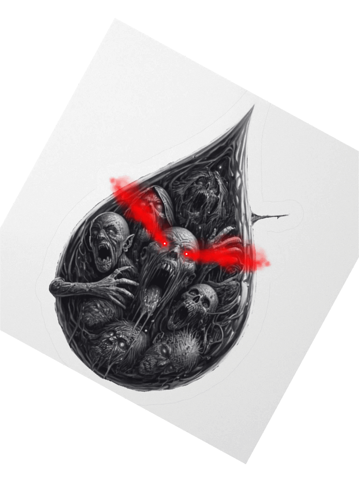 "In a Drop of Blood" Sticker product image (6)