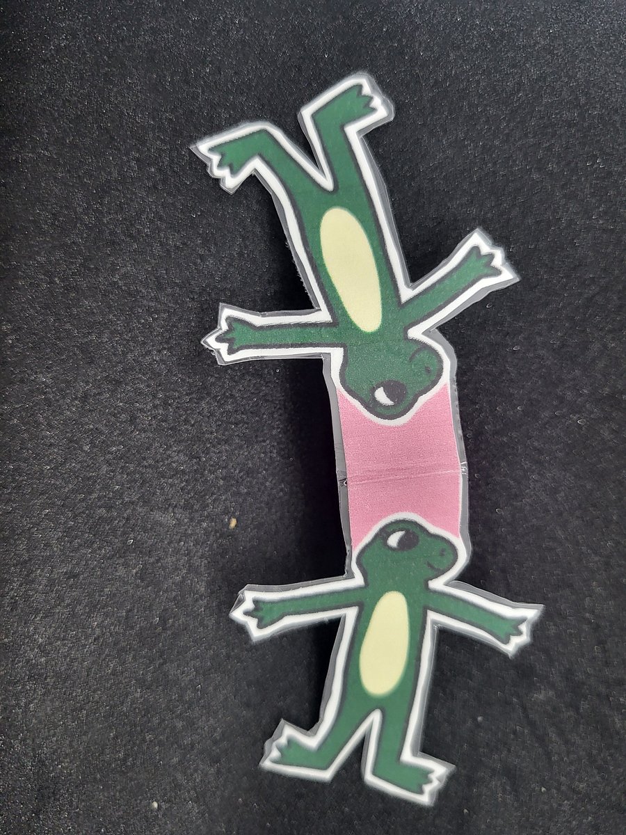 Cute Cartoon Girl Frog Magnetic Bookmark – Green Friend with White Belly product image (2)