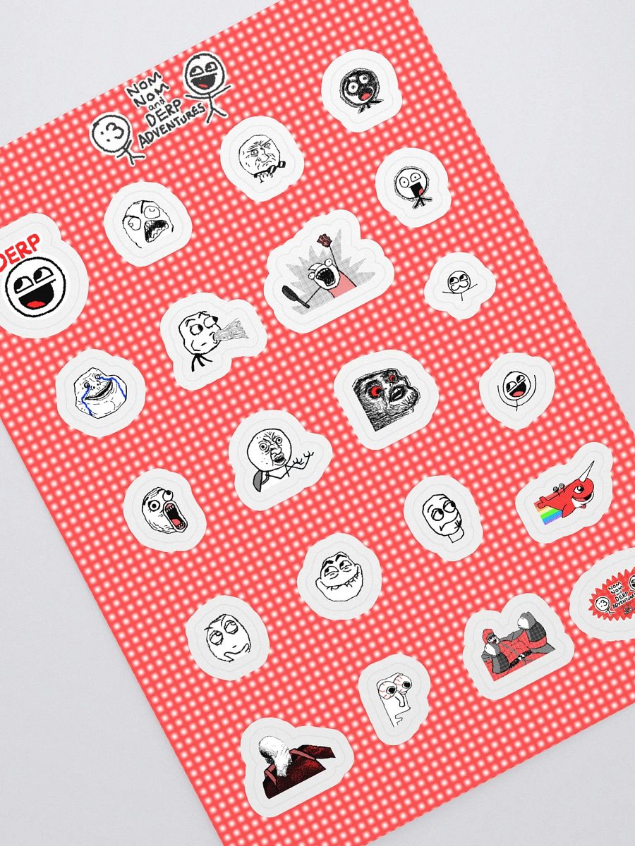 DERP Mini Stickers! (21 STICKER PACK) product image (1)