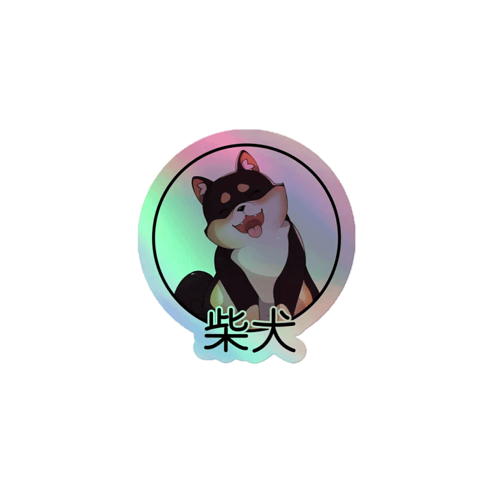 SHIBA HAPPY STICKER product image (1)