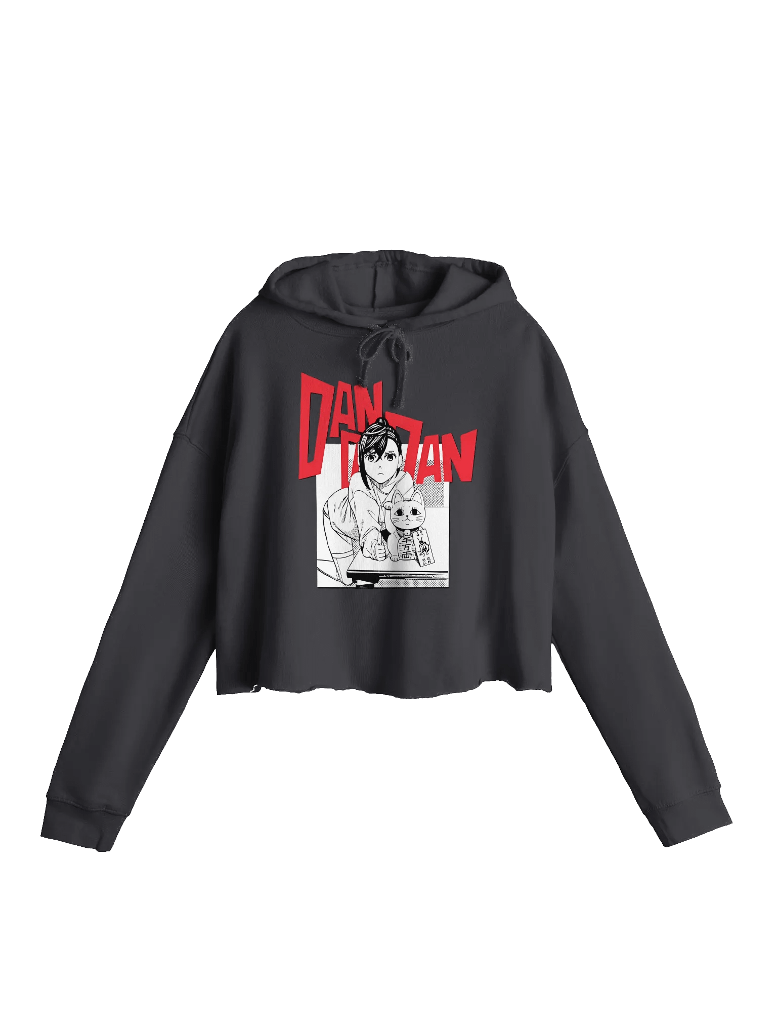 XBOYI x DanDaDan | Hoodie Crop Momo x OKARUN — Amor Paranormal product image (5)