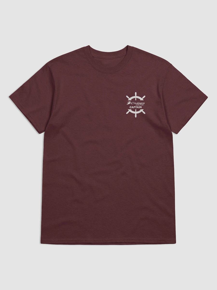 Cruisers Yachts Captain - T-Shirt - Dark Shirt w/White Logo product image (3)