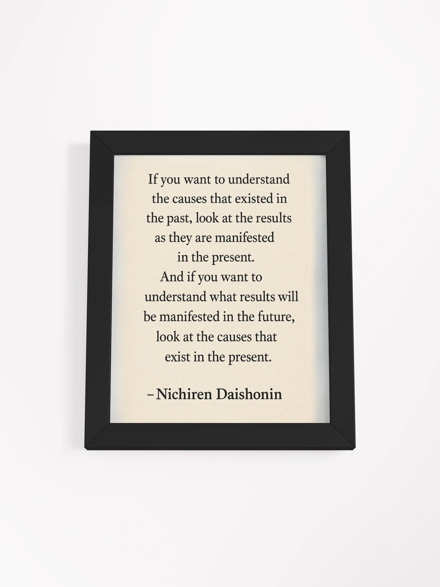 Nichiren Daishonin Quote – Framed Poster for Daily Inspiration product image (1)