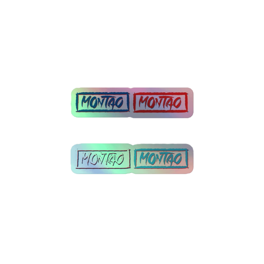 Montao Logo Holographic Stickers product image (1)