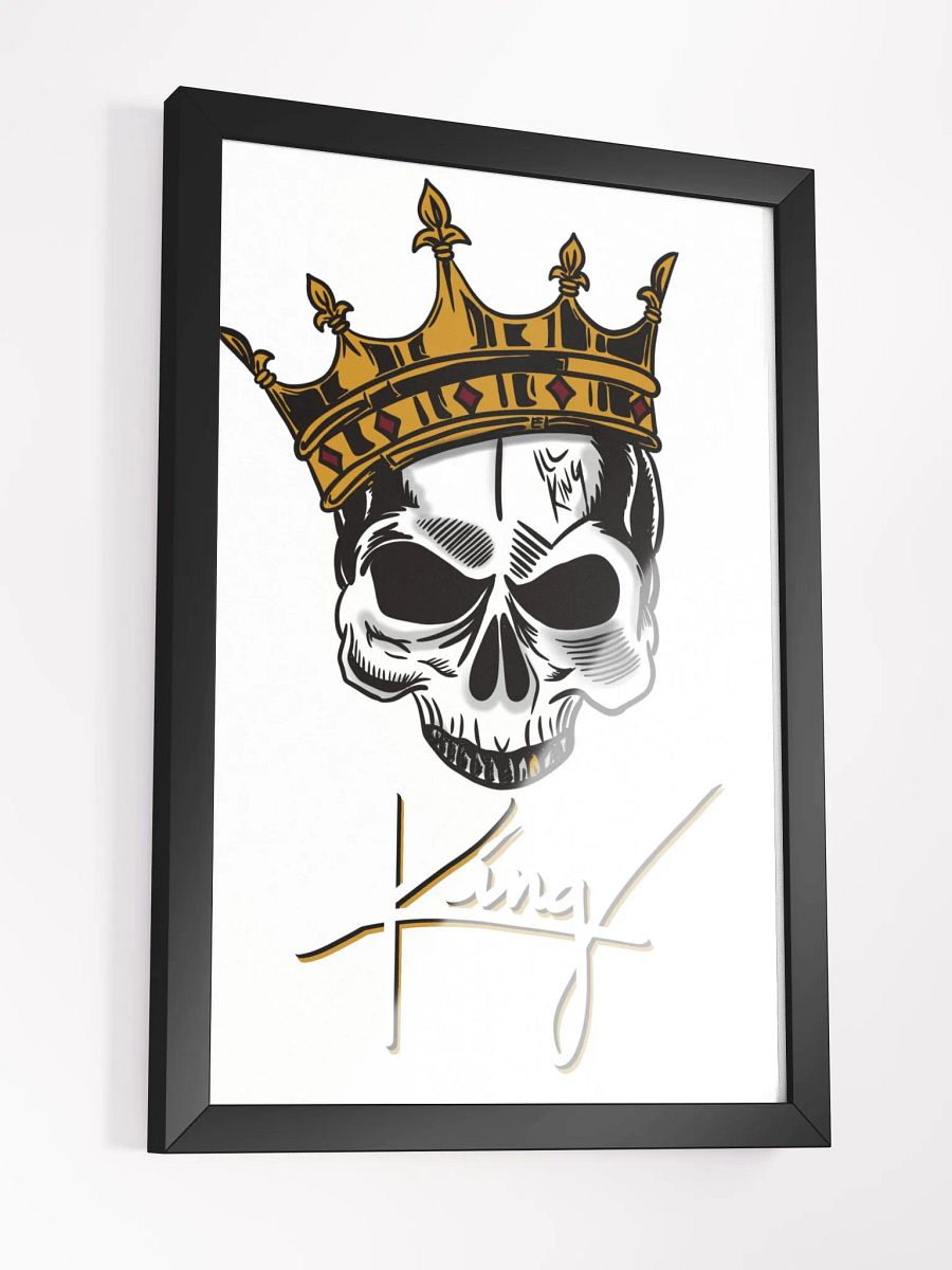 Framed King Poster (White) product image (3)