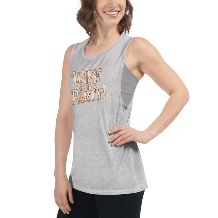 Wife of the Party flowy women's muscle tank top product image (53)