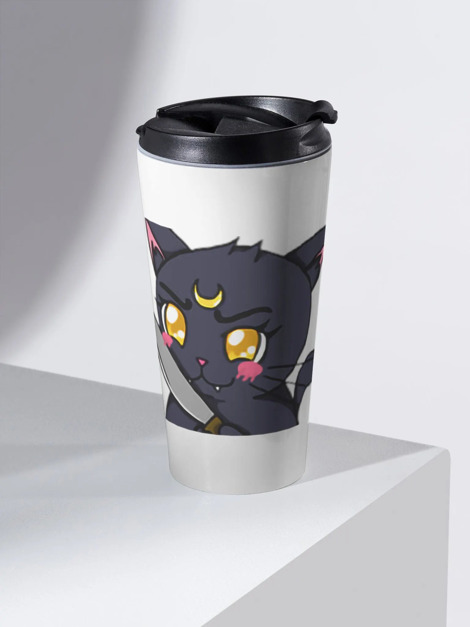 Stabby The Cat Stainless Steel Travel Mug product image (2)