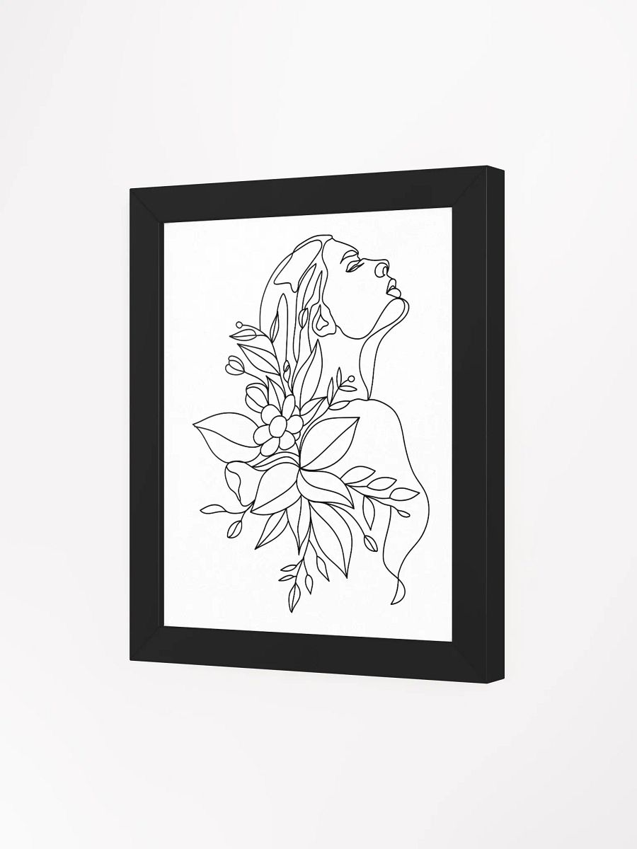 Emily - Framed High-Quality Matte Poster - Woman Line Art Print product image (37)