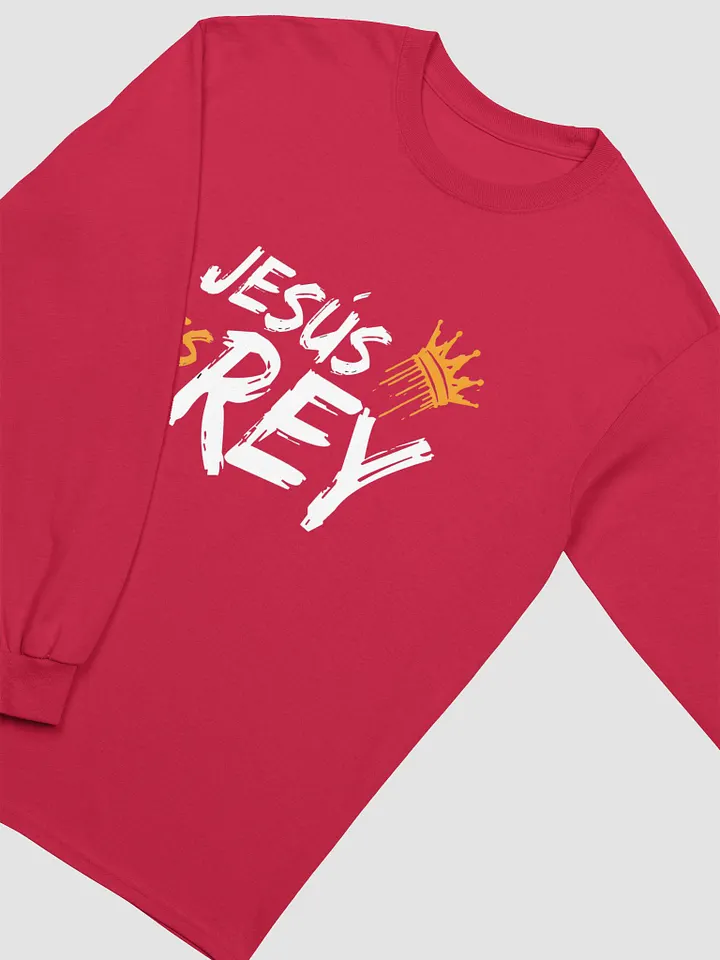 Camiseta Unisex Manga Larga | Jesús es Rey product image (2)