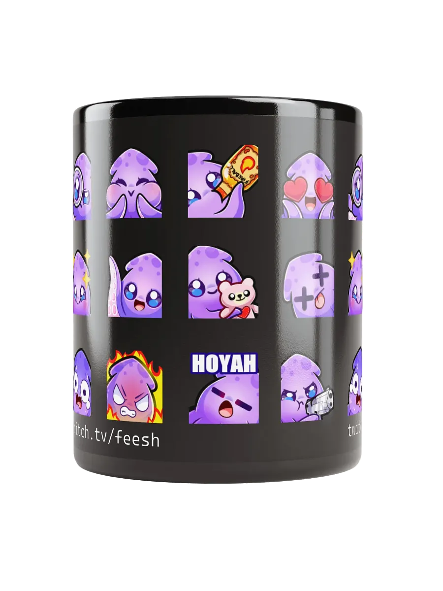 Squid Emote Coffee Mug [black] product image (10)