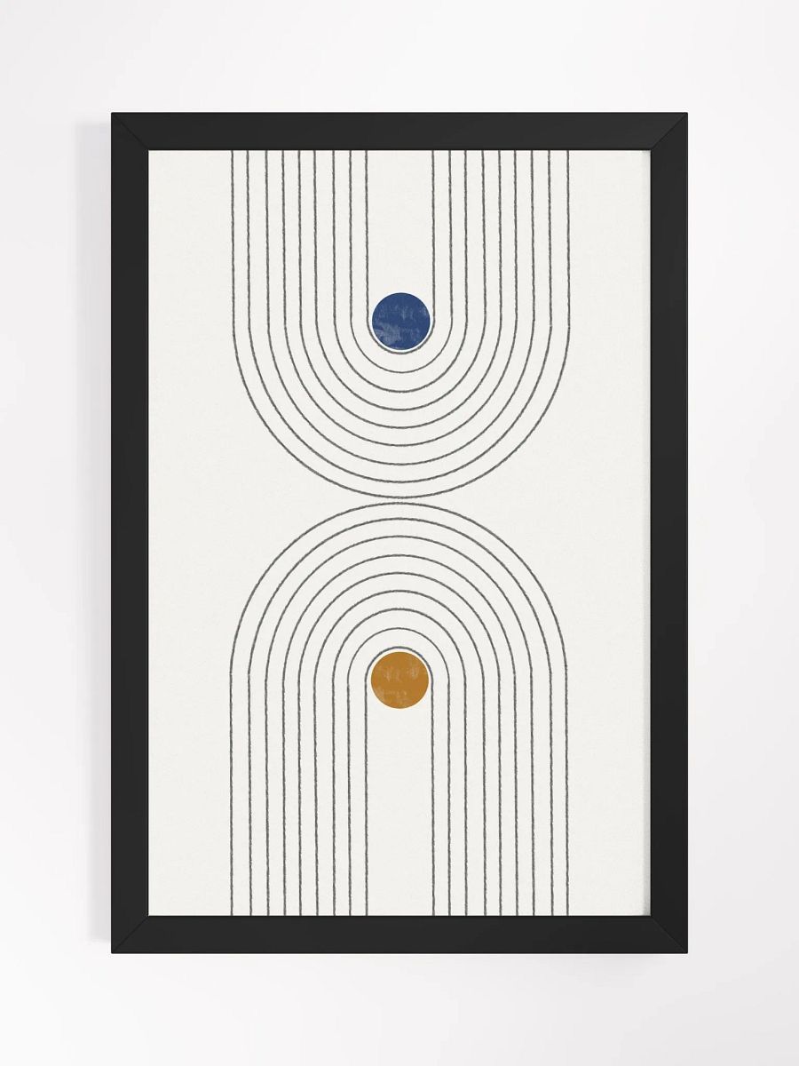 Concentric Circles Minimalist Poster | Modern Abstract Wall Art product image (2)