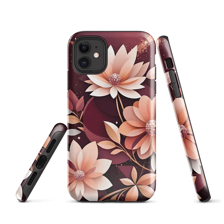 Floral Tough Phone Case for iPhone product image (1)