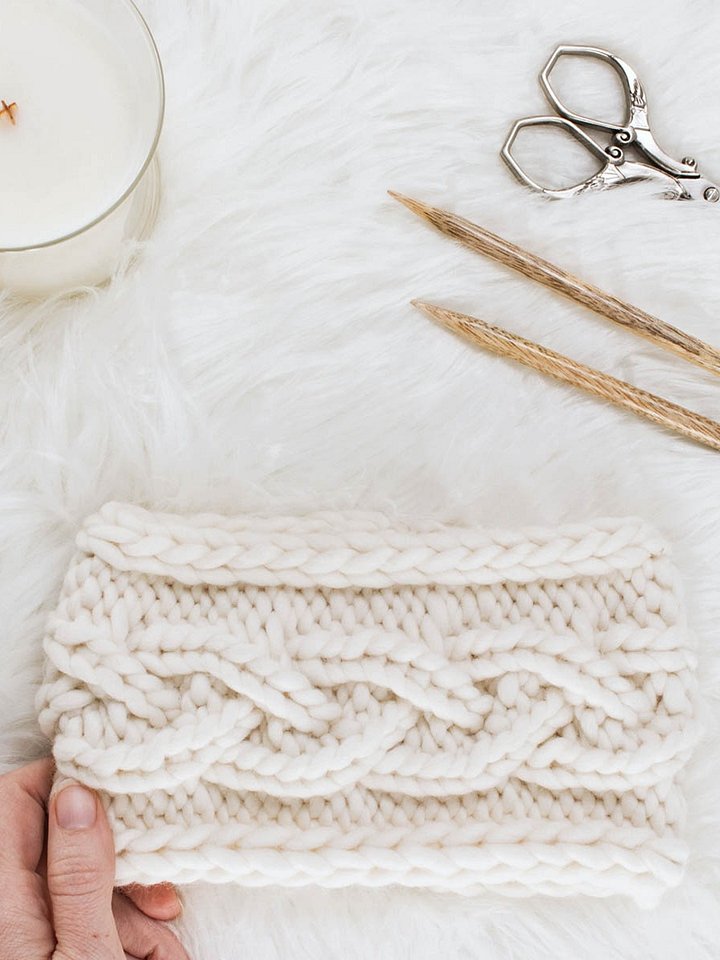 Rib Cable Headband Knitting Pattern - Enjoy product image (1)
