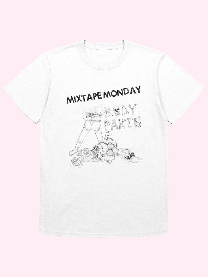 Body Parts Tee // Black on White product image (1)