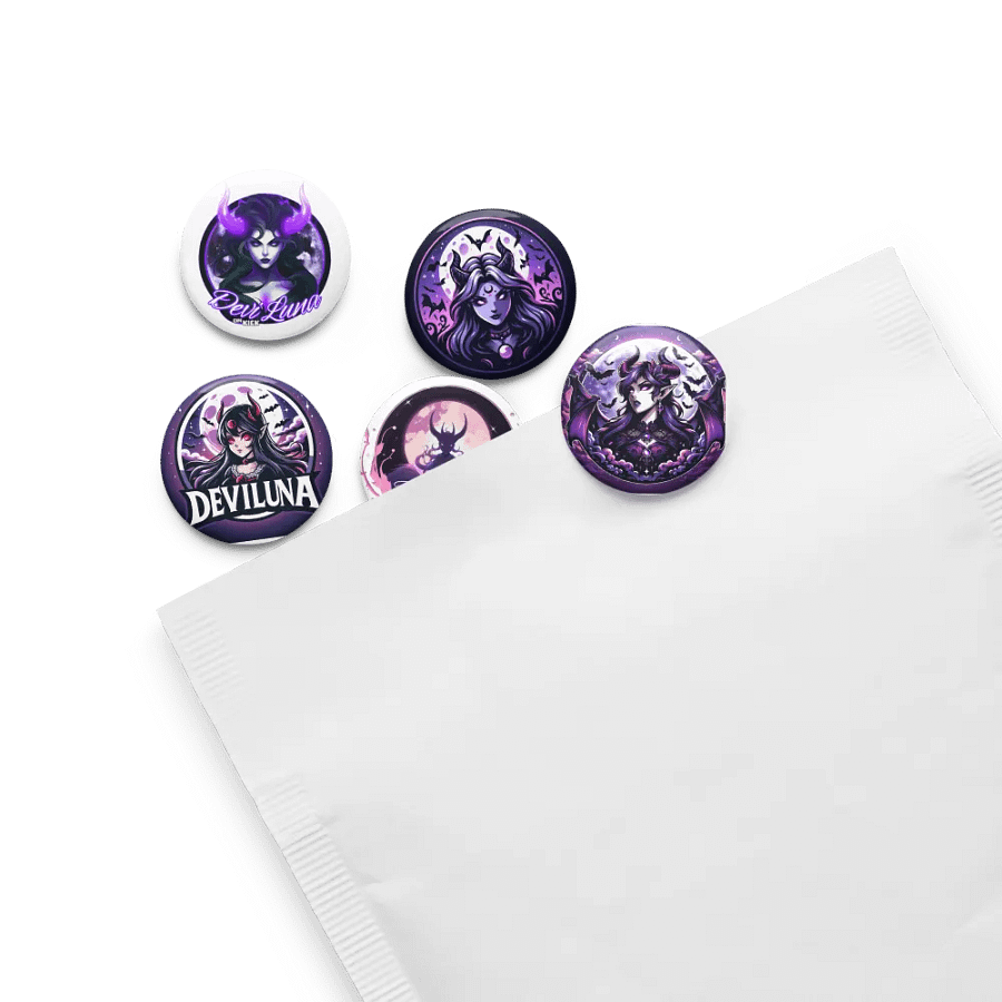 Set of 5 DeviLuna Pins product image (13)