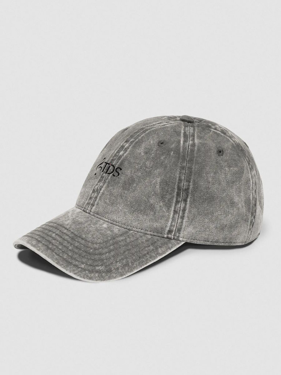 Otto Vintage Wash Dad Hat - TDS Music Embroidered Cap in Washed Black and Washed Red product image (19)