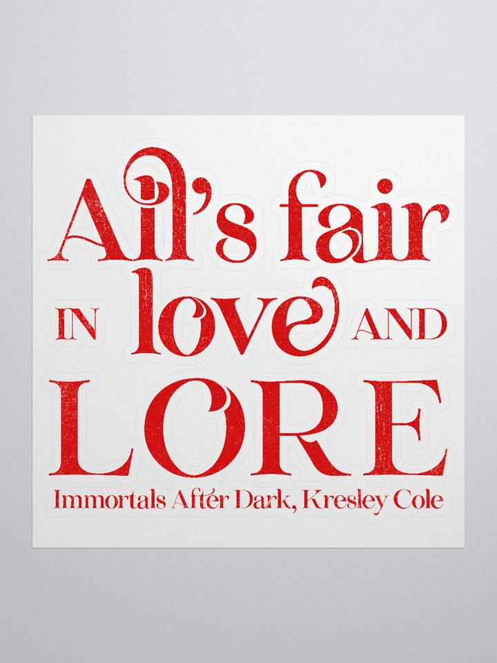 All's Fair In Love Sticker product image (1)