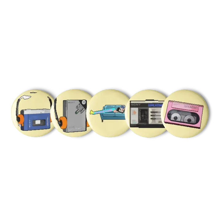 Retro Music pin badges product image (3)
