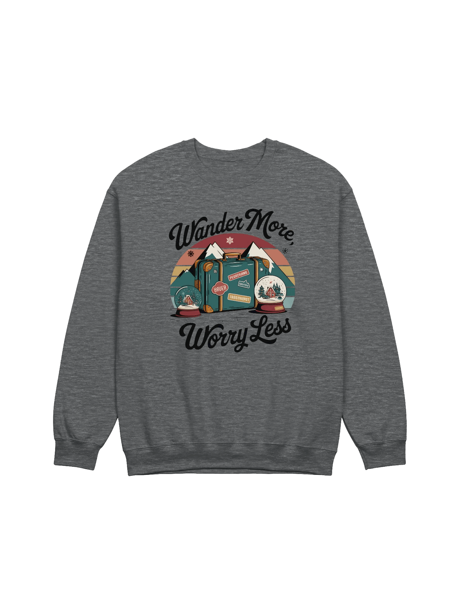 Wanderlust Vintage Christmas Sweatshirt – Cozy Holiday Style for All product image (1)