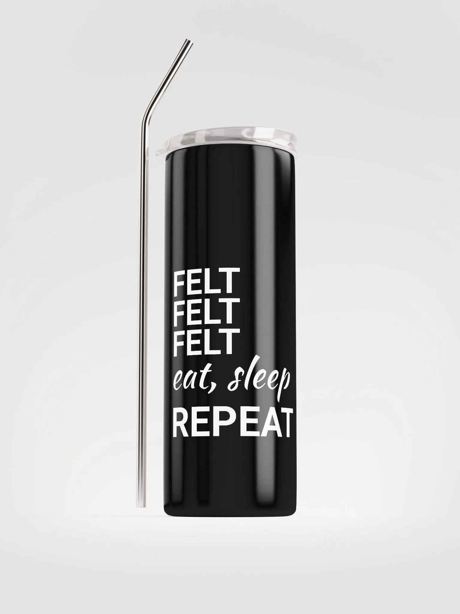 Stainless Steel Skinny Tumbler and Straw (20oz) product image (1)