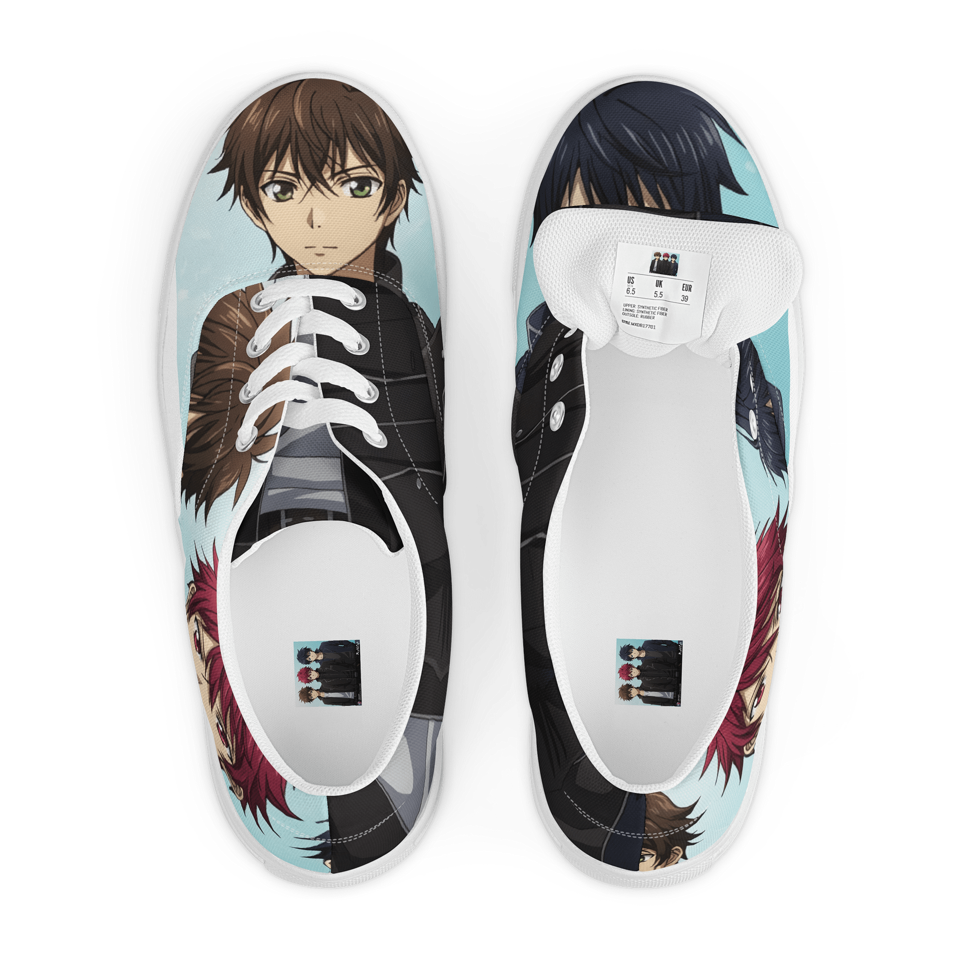 Serious Style: Animated Men's Lace-Up Canvas Shoes product image (6)