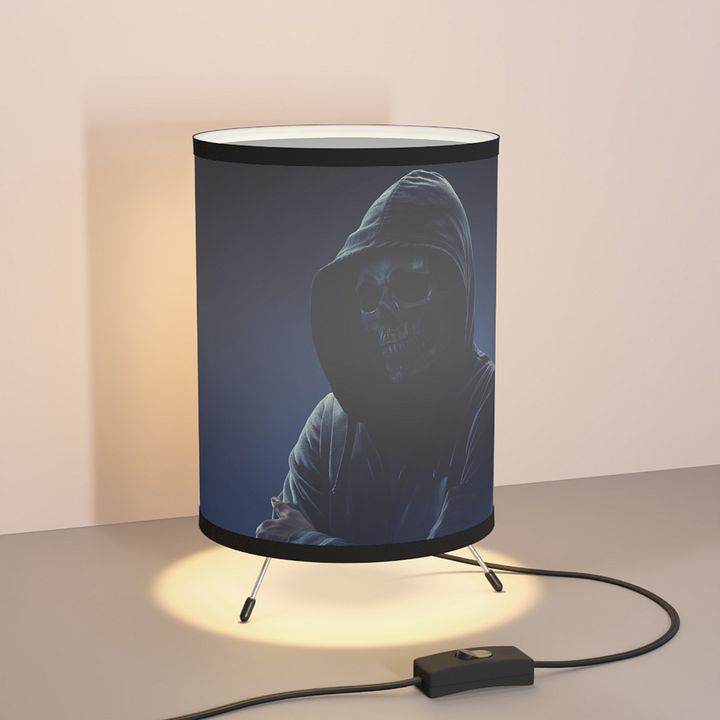 Tripod Lamp with High-Res Printed Shade, US\CA plug product image (2)