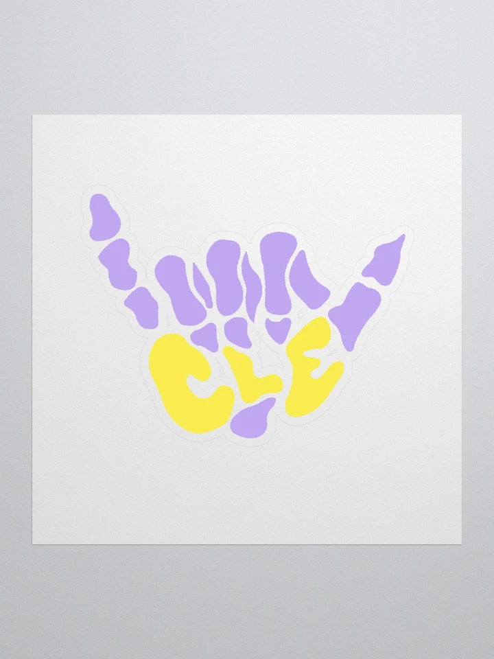 Suns Out, Bones Out Sticker (Purple/Yellow) product image (1)