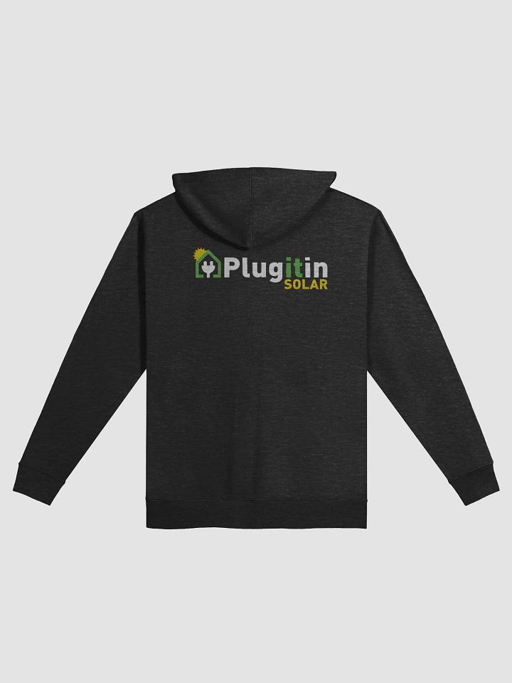 Plug It In Solar High-Quality Fleece Zip-Up Hoodie product image (8)