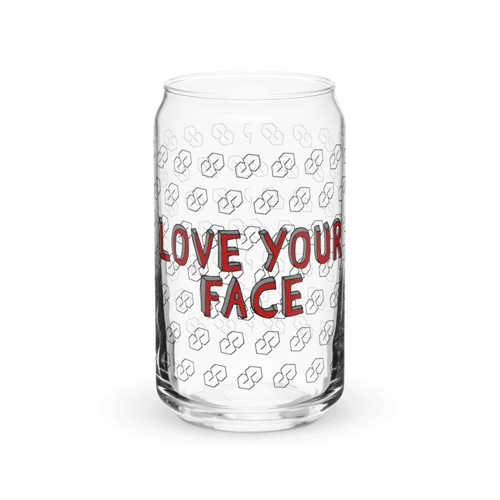 Love Your Face Can-Shaped Glass product image (2)