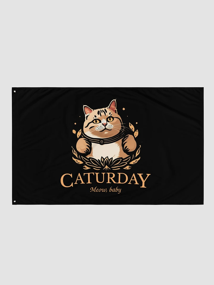 Caturday Flag - Big Orange Cat - Stable Diffusion product image (1)