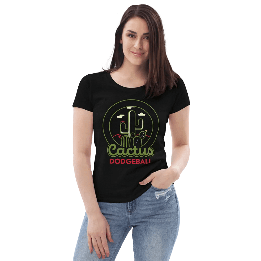 Cactus Dodgeball Women's Fitted Tee product image (1)