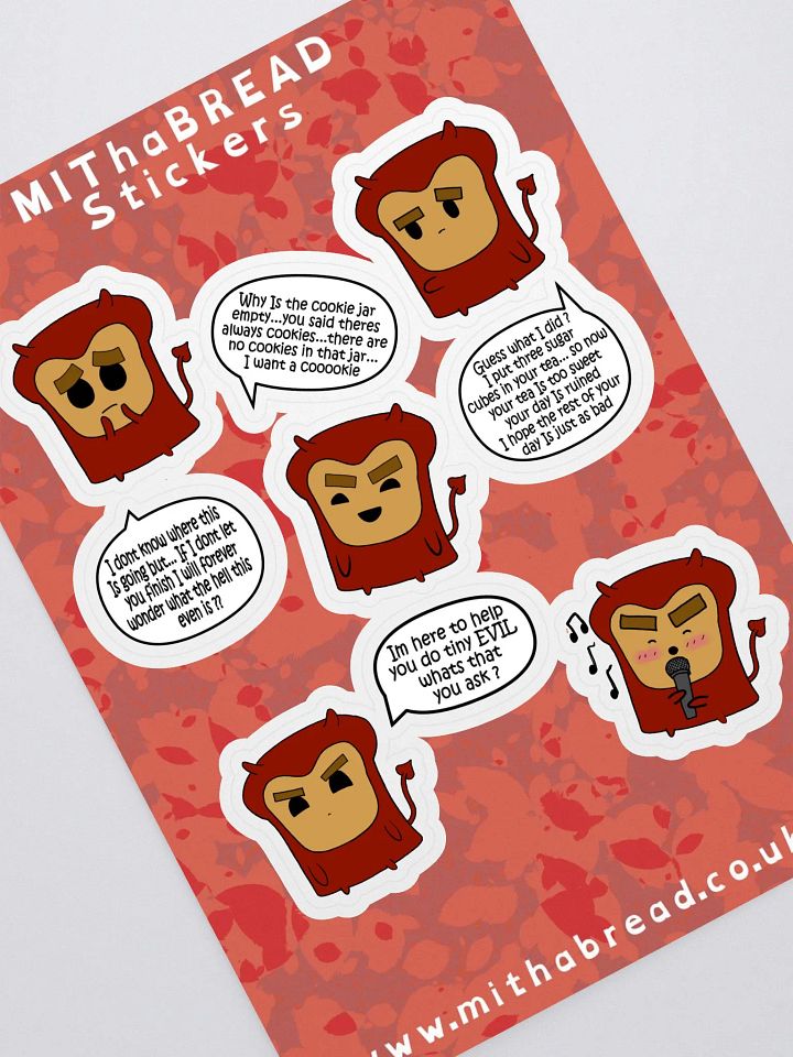 Devil Bread Sticker Sheet product image (1)