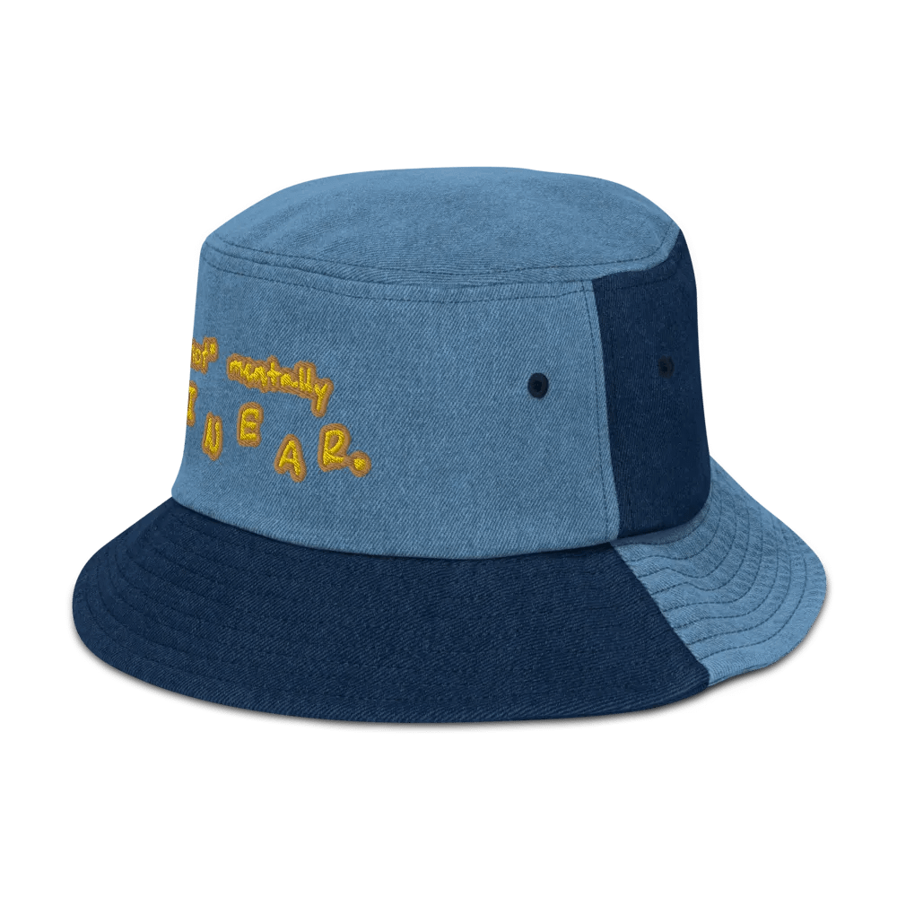 *not* mentally linear (honey) denim bucket hat product image (4)