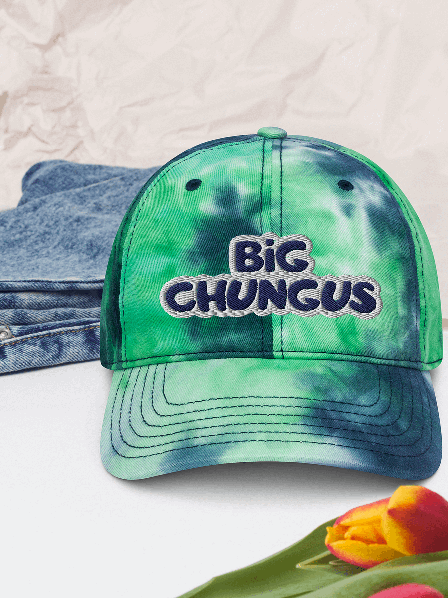 Big Chungus embroidered tie-dye dad hat product image (5)