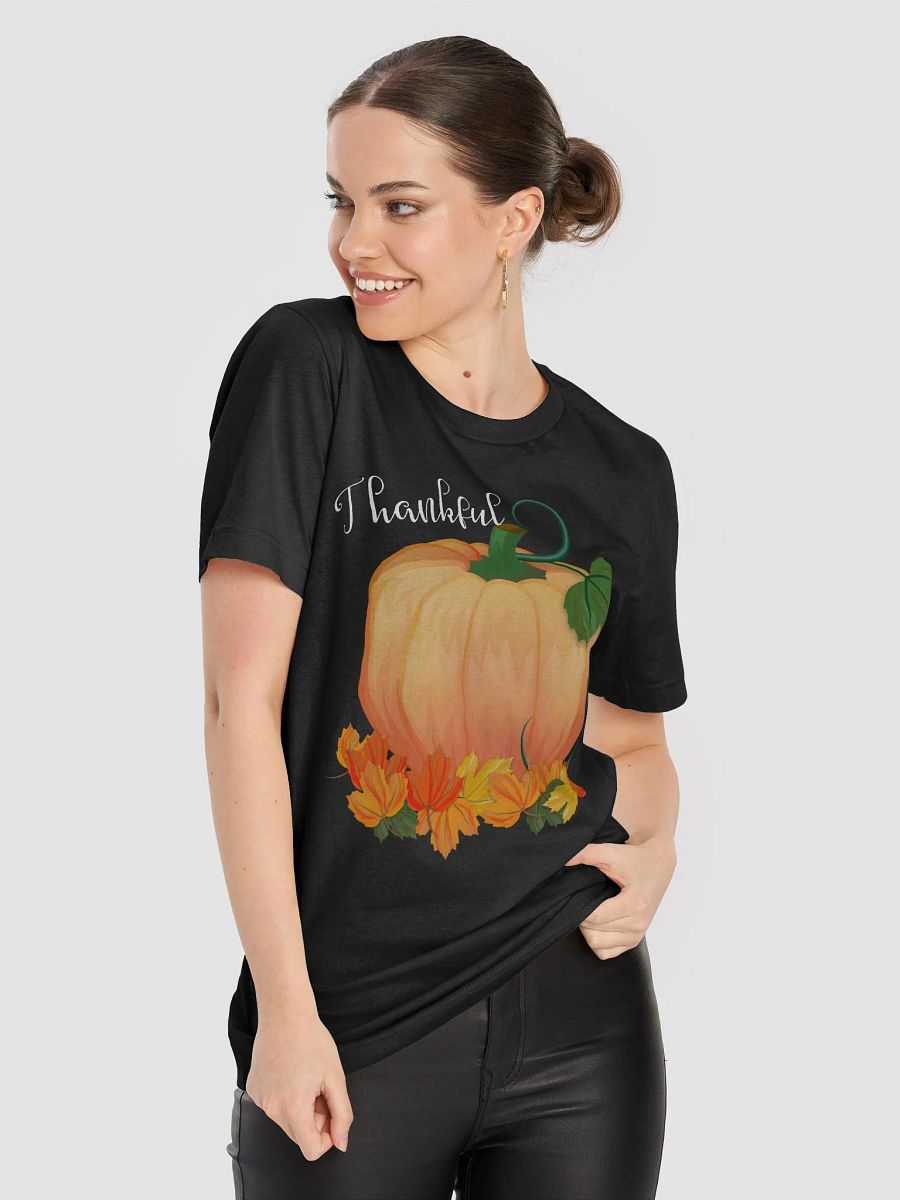 🍂 Thankful Pumpkin T-Shirt | Cozy Fall Thanksgiving Tee | Autumn Harvest Graphic Shirt product image (51)