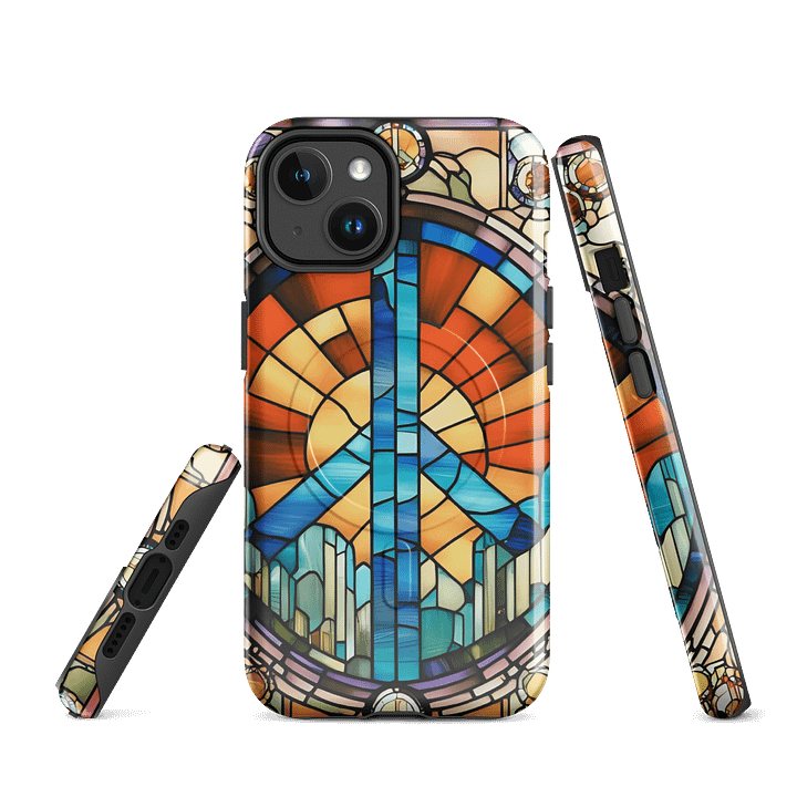 Peaceful Vibes Stained Glass iPhone Case product image (1)